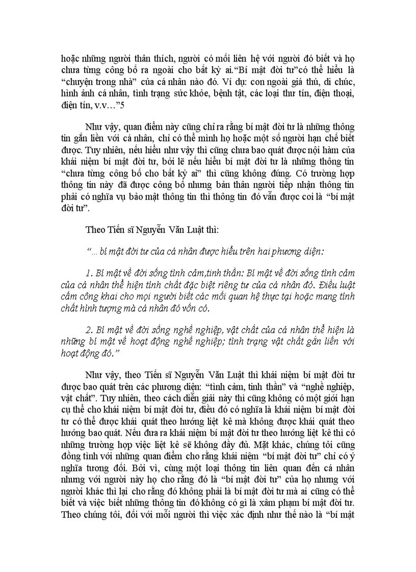 image for page Bàn về khái niệm quyền bí mật đời tư