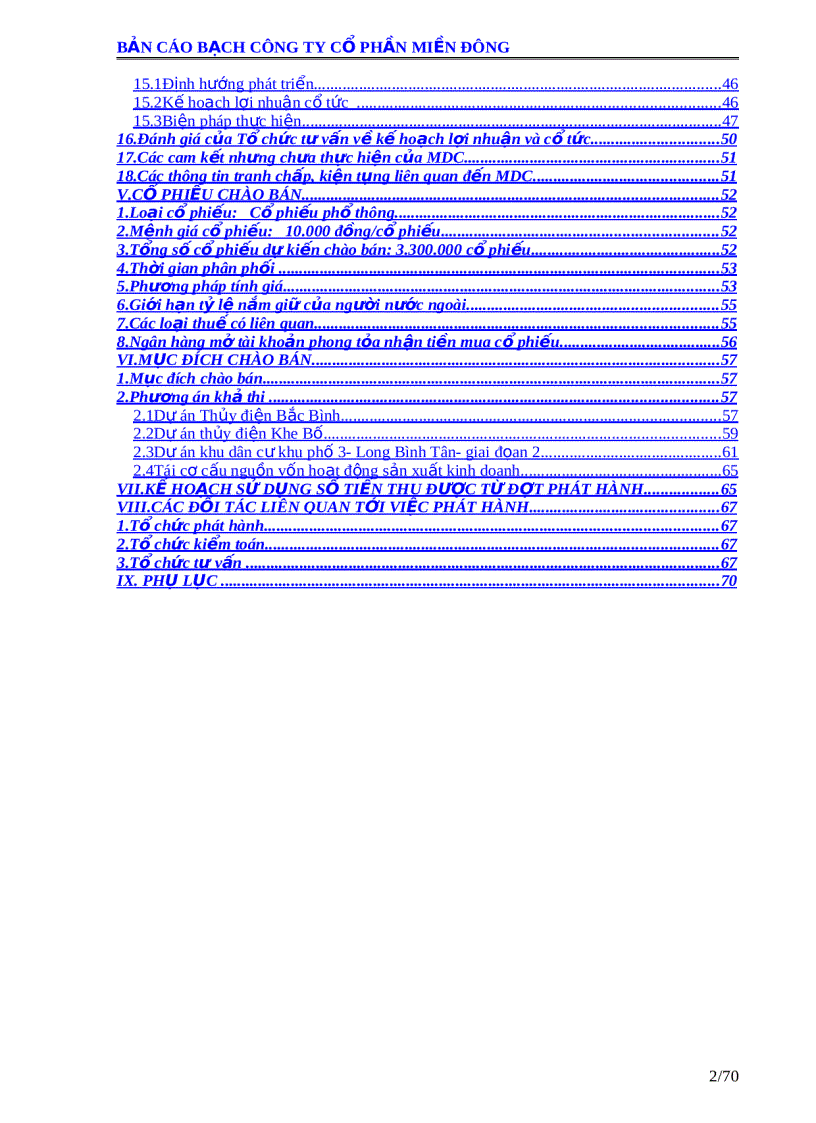 image for page Bản cáo bạch công ty cổ phần miền đông