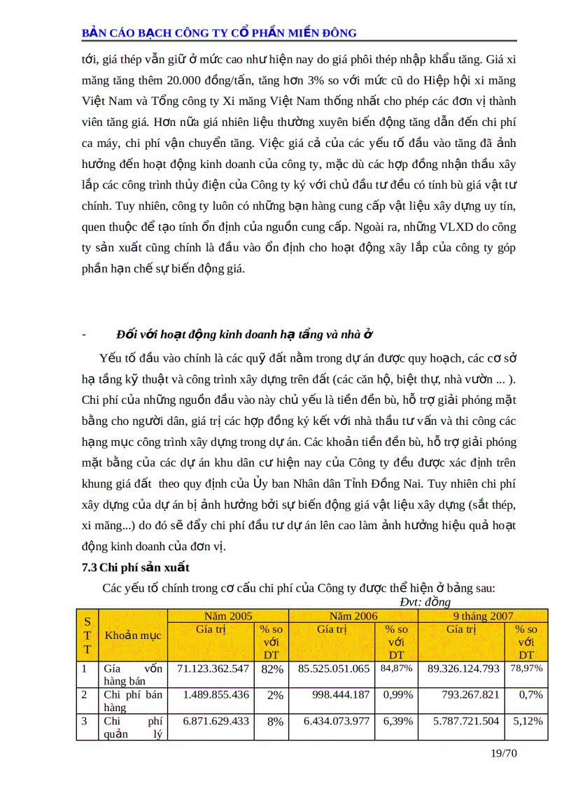 image for page Bản cáo bạch công ty cổ phần miền đông