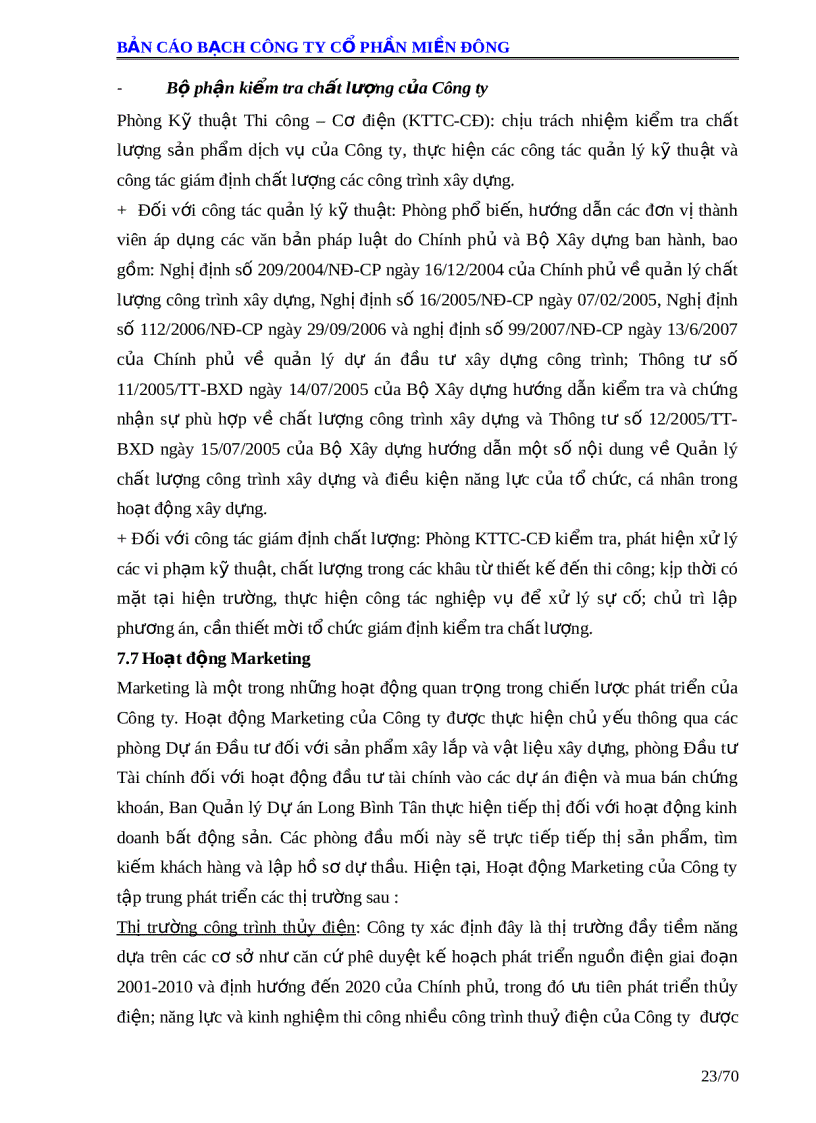 image for page Bản cáo bạch công ty cổ phần miền đông