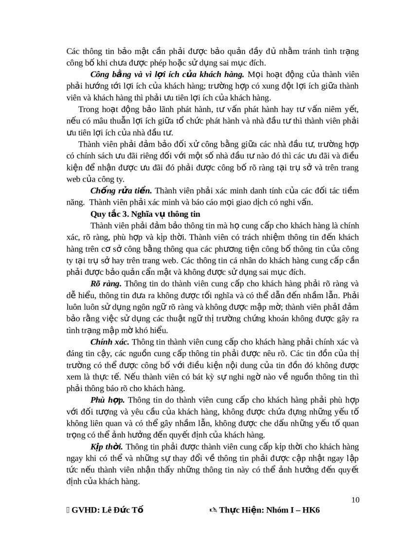 image for page Bài thảo luận Đạo đức trong kinh doanh chứng khoán ở thị trường chứng khoán Việt Nam hiện nay