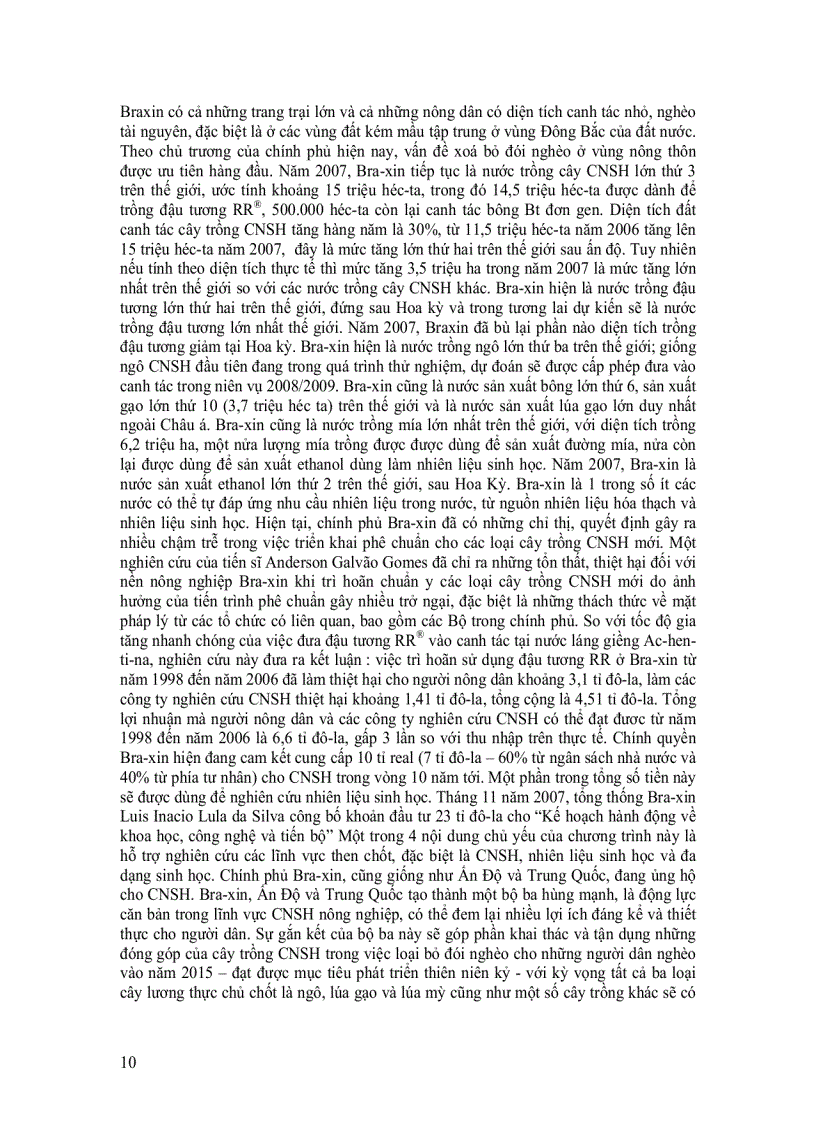 image for page Hiện trạng cây trồng CNSH cây trồng chuyển gen trên toàn cầu năm 2007