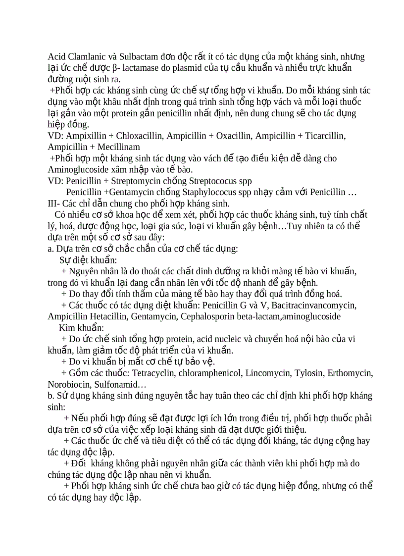 image for page Phối hợp thuốc kháng sinh