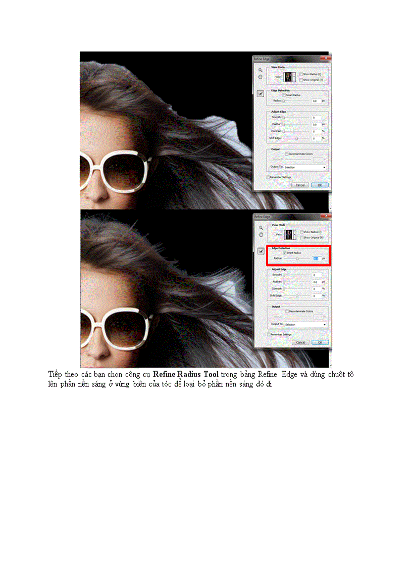 image for page Tách ảnh bằng refine edge trong adobe photoshop cs5