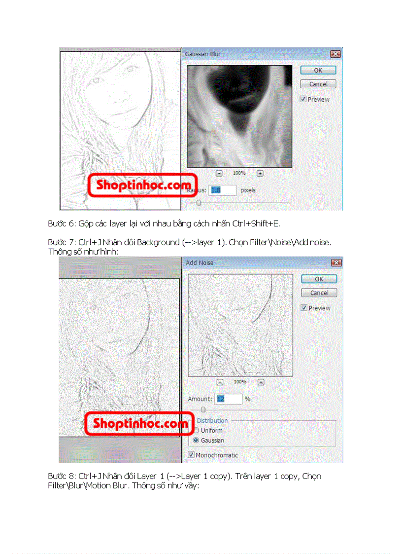 image for page Tạo ảnh vẽ bằng photoshop