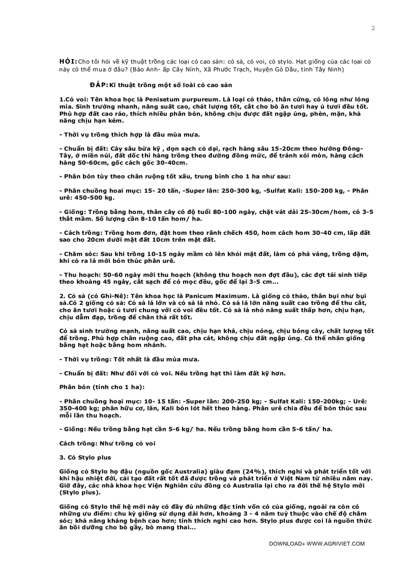 image for page Câu hỏi thường gặp trong kỹ thuật trồng trọt