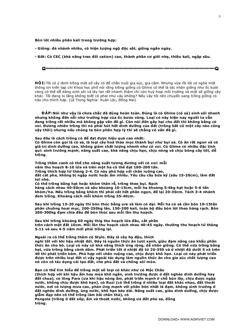 image for page Câu hỏi thường gặp trong kỹ thuật trồng trọt