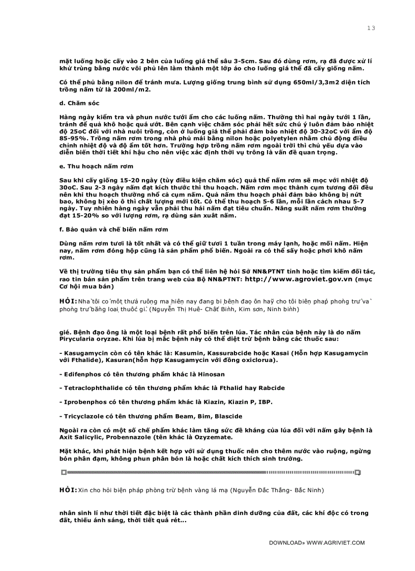 image for page Câu hỏi thường gặp trong kỹ thuật trồng trọt