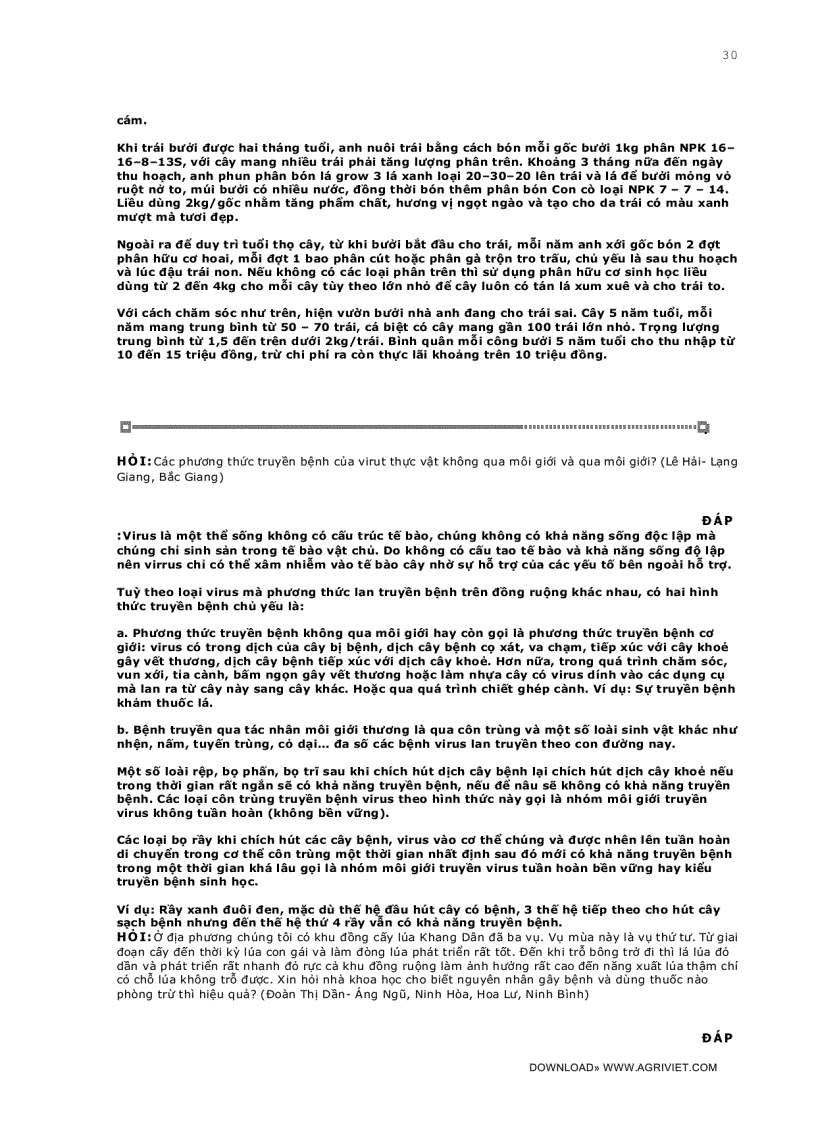 image for page Câu hỏi thường gặp trong kỹ thuật trồng trọt