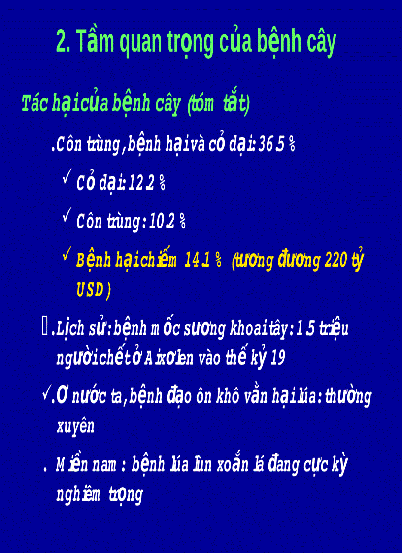 image for page Khái niệm về các loại bệnh trên cây trồng