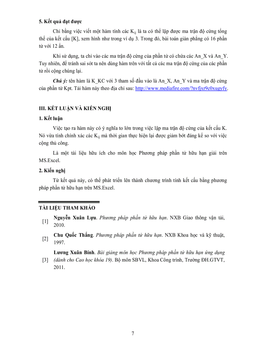 image for page Xây dựng chương trình lập ma trận độ cứng tổng thể k của kết cấu giải bằng phương pháp phần tử hữu hạn