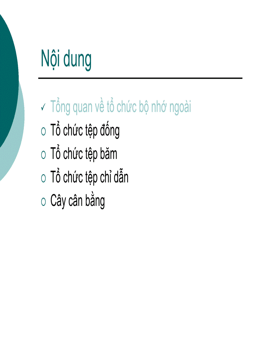image for page Tổ chức dữ liệu vật lý