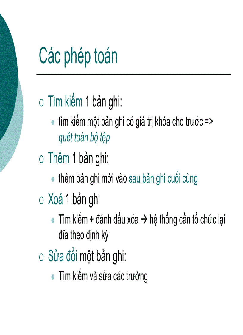 image for page Tổ chức dữ liệu vật lý