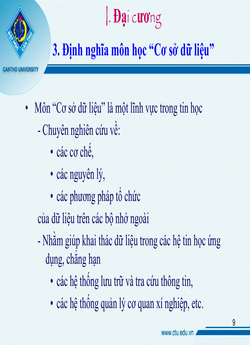 image for page Tổng quan về cơ sở dữ liệu 1