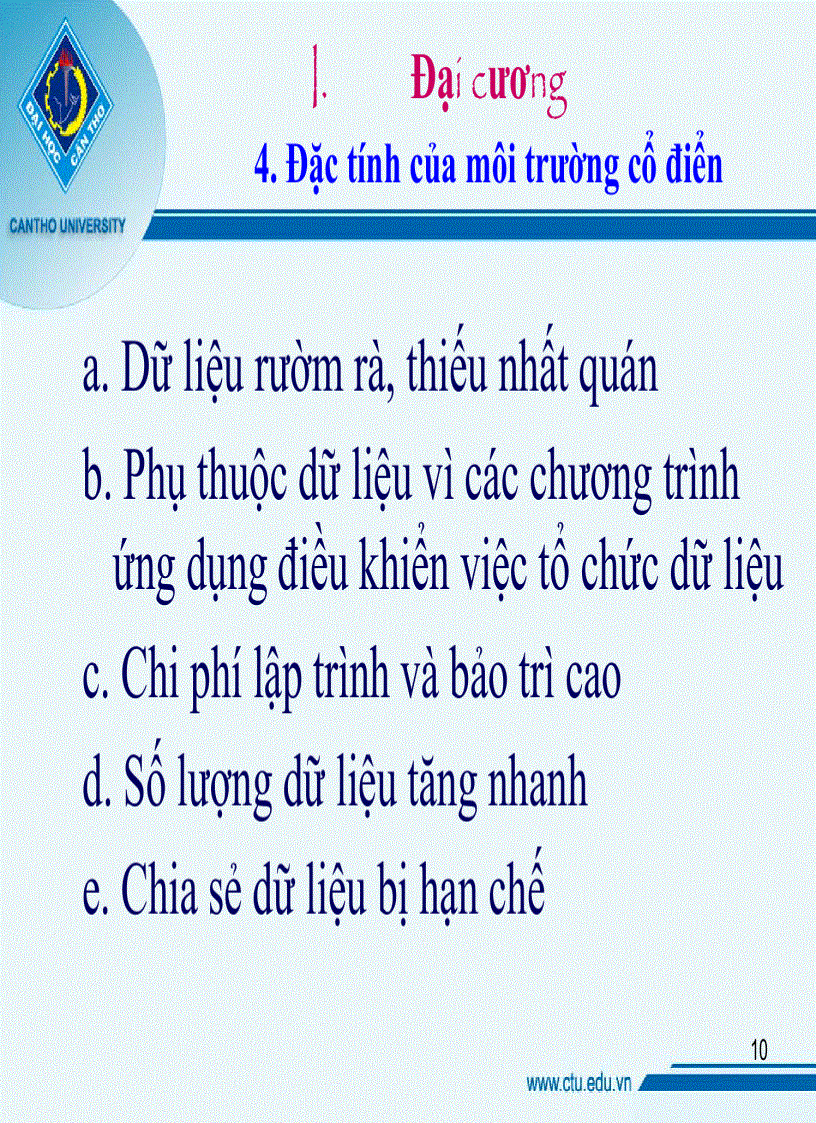 image for page Tổng quan về cơ sở dữ liệu 1