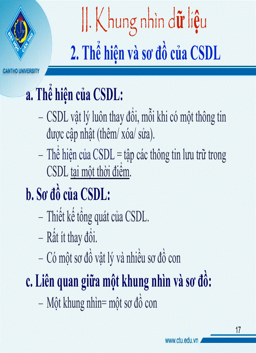 image for page Tổng quan về cơ sở dữ liệu 1