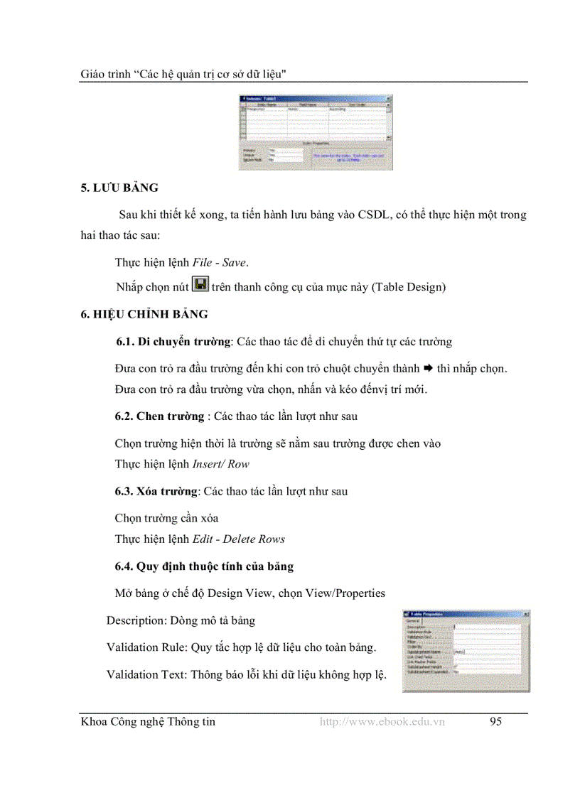 image for page Tổng quan cơ sở dữ liệu access