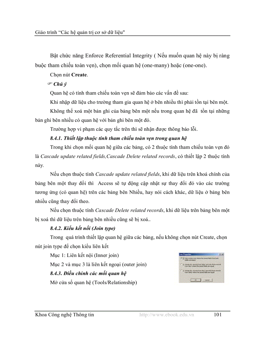 image for page Tổng quan cơ sở dữ liệu access