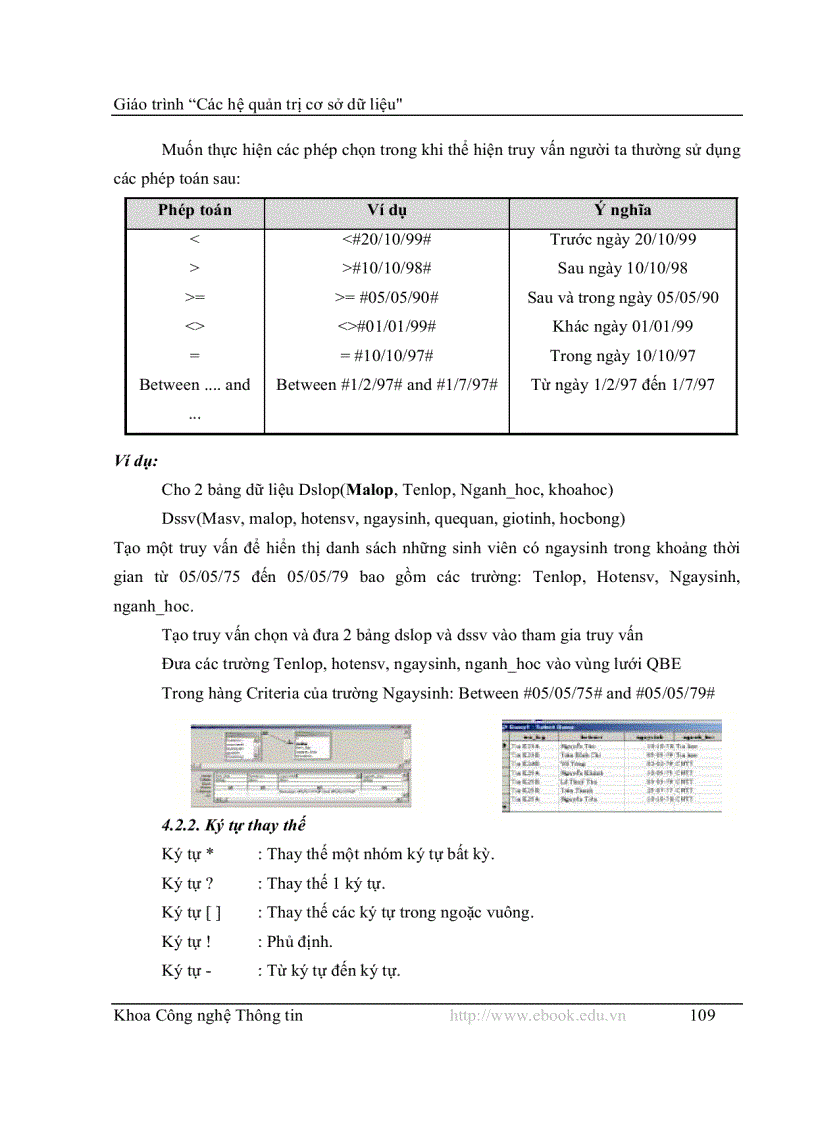 image for page Tổng quan cơ sở dữ liệu access
