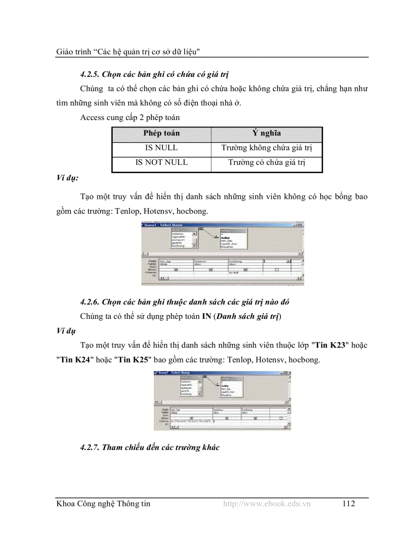 image for page Tổng quan cơ sở dữ liệu access