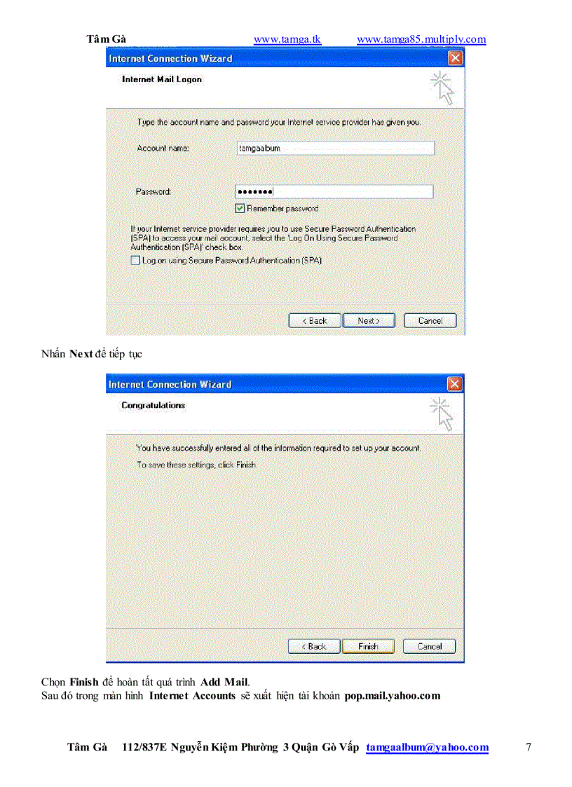 image for page Hướng dẫn Đăng Ký Sữ Dụng Outlook Express