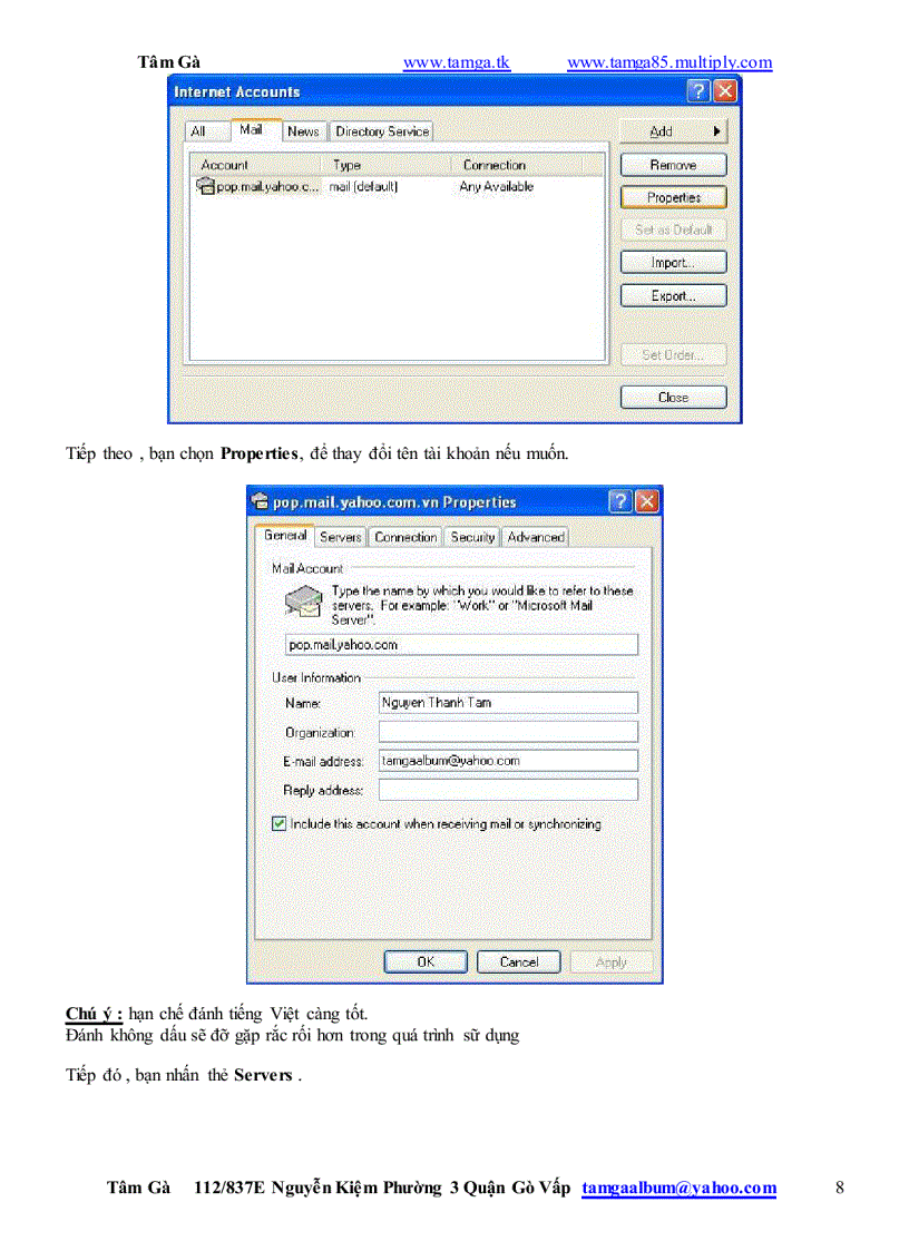 image for page Hướng dẫn Đăng Ký Sữ Dụng Outlook Express