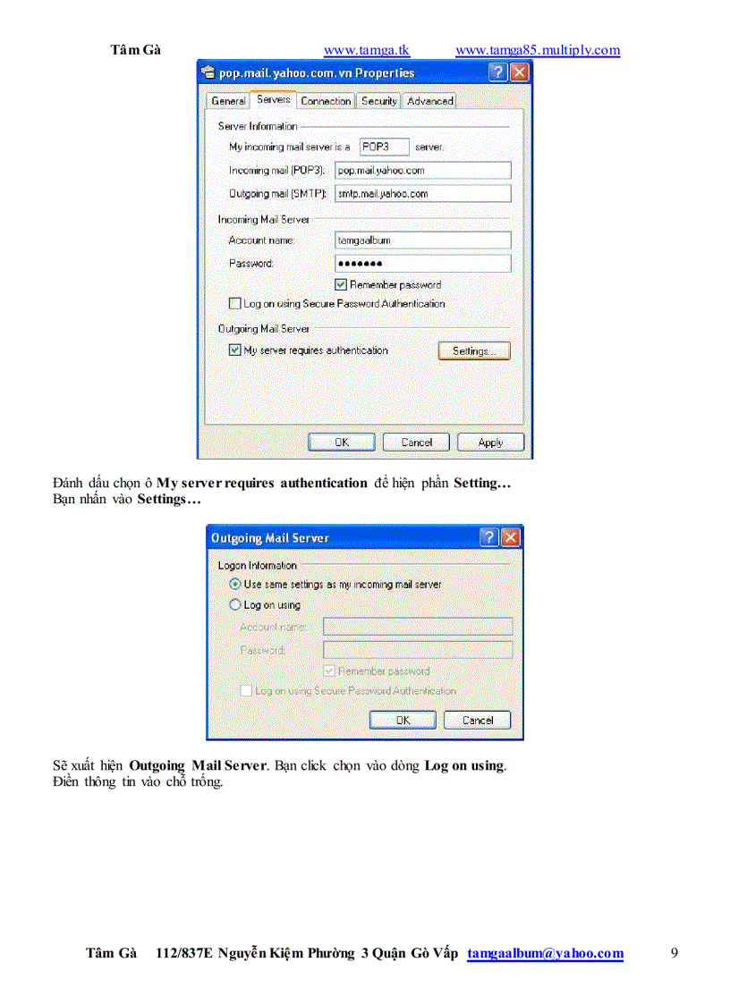 image for page Hướng dẫn Đăng Ký Sữ Dụng Outlook Express