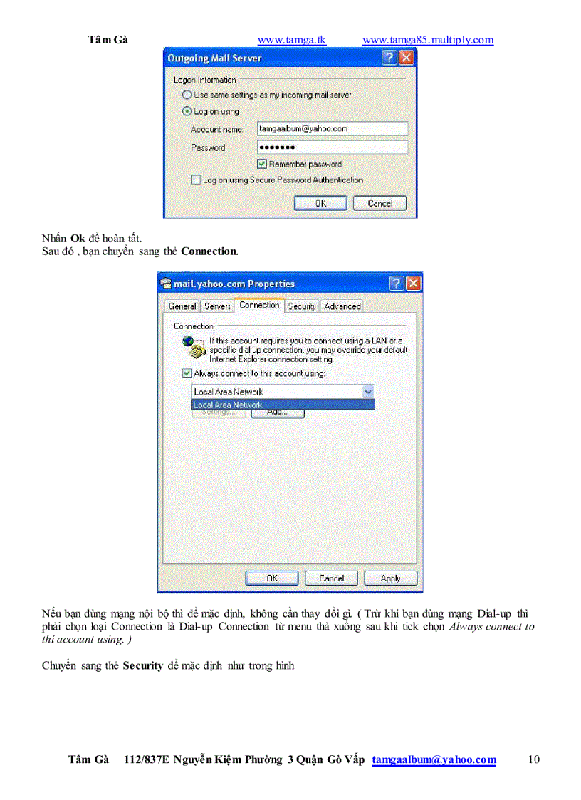 image for page Hướng dẫn Đăng Ký Sữ Dụng Outlook Express