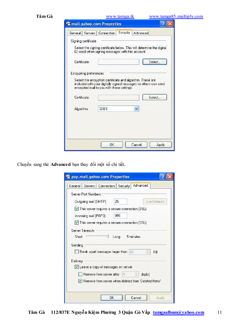 image for page Hướng dẫn Đăng Ký Sữ Dụng Outlook Express