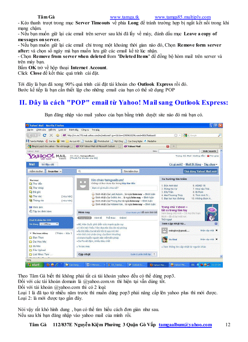 image for page Hướng dẫn Đăng Ký Sữ Dụng Outlook Express