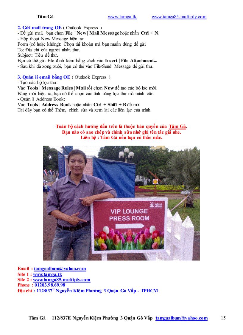 image for page Hướng dẫn Đăng Ký Sữ Dụng Outlook Express