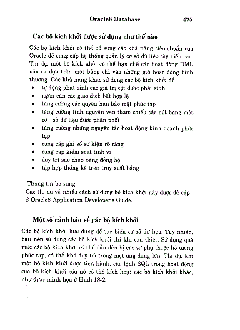 image for page Oracle tiến hành các thủ tục và các bộ phần mềm như thế nào