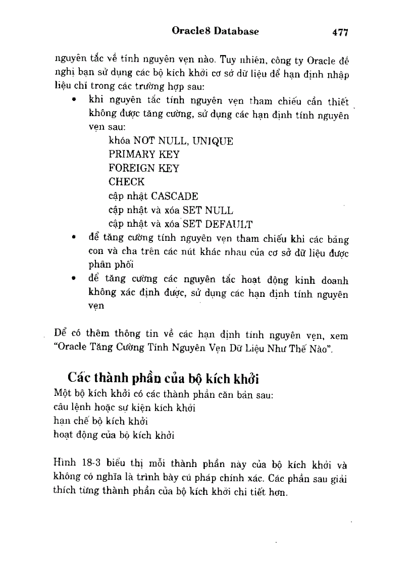 image for page Oracle tiến hành các thủ tục và các bộ phần mềm như thế nào