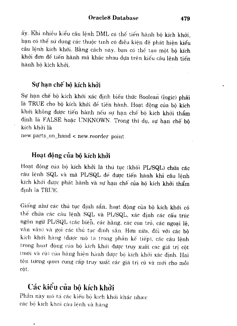 image for page Oracle tiến hành các thủ tục và các bộ phần mềm như thế nào