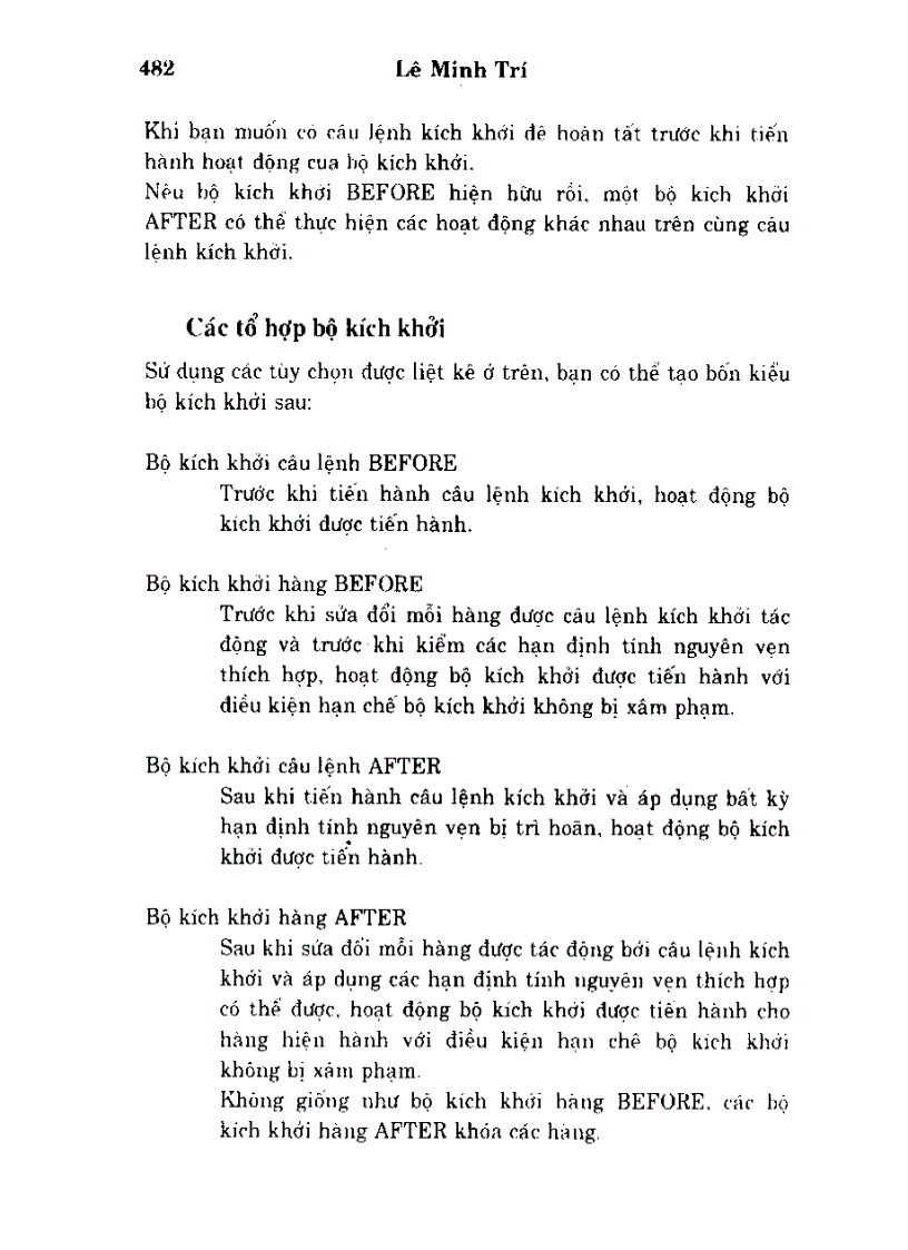 image for page Oracle tiến hành các thủ tục và các bộ phần mềm như thế nào
