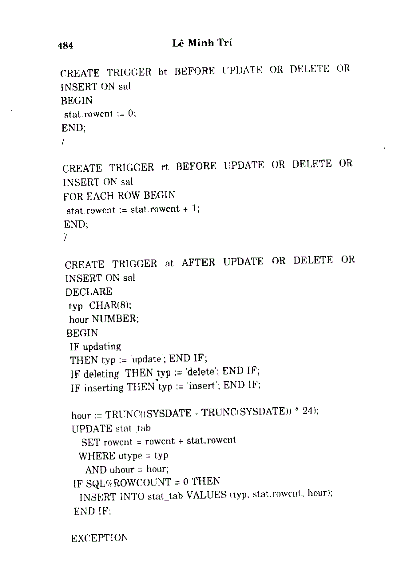 image for page Oracle tiến hành các thủ tục và các bộ phần mềm như thế nào