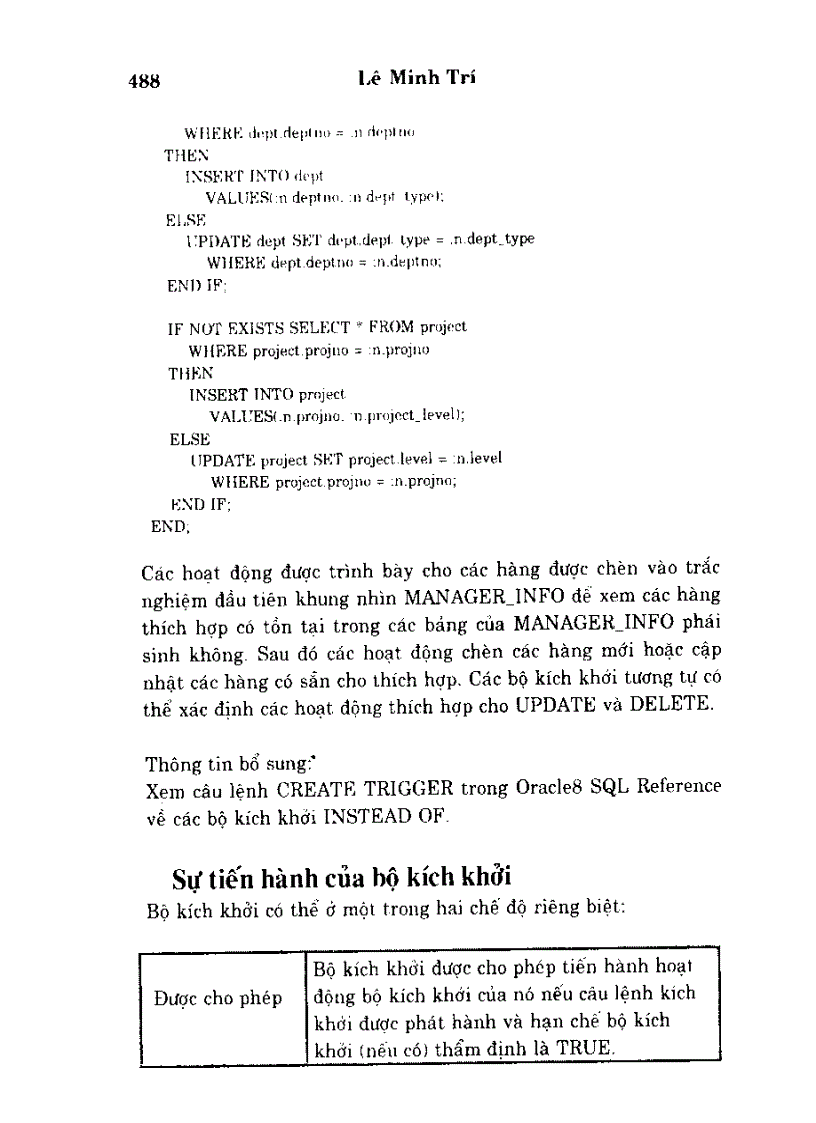 image for page Oracle tiến hành các thủ tục và các bộ phần mềm như thế nào