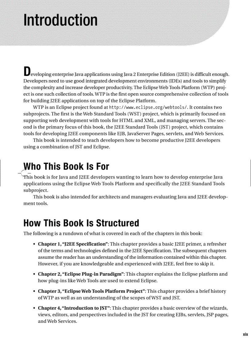 image for page Pro Eclipse JST Plug ins for J2EE Development
