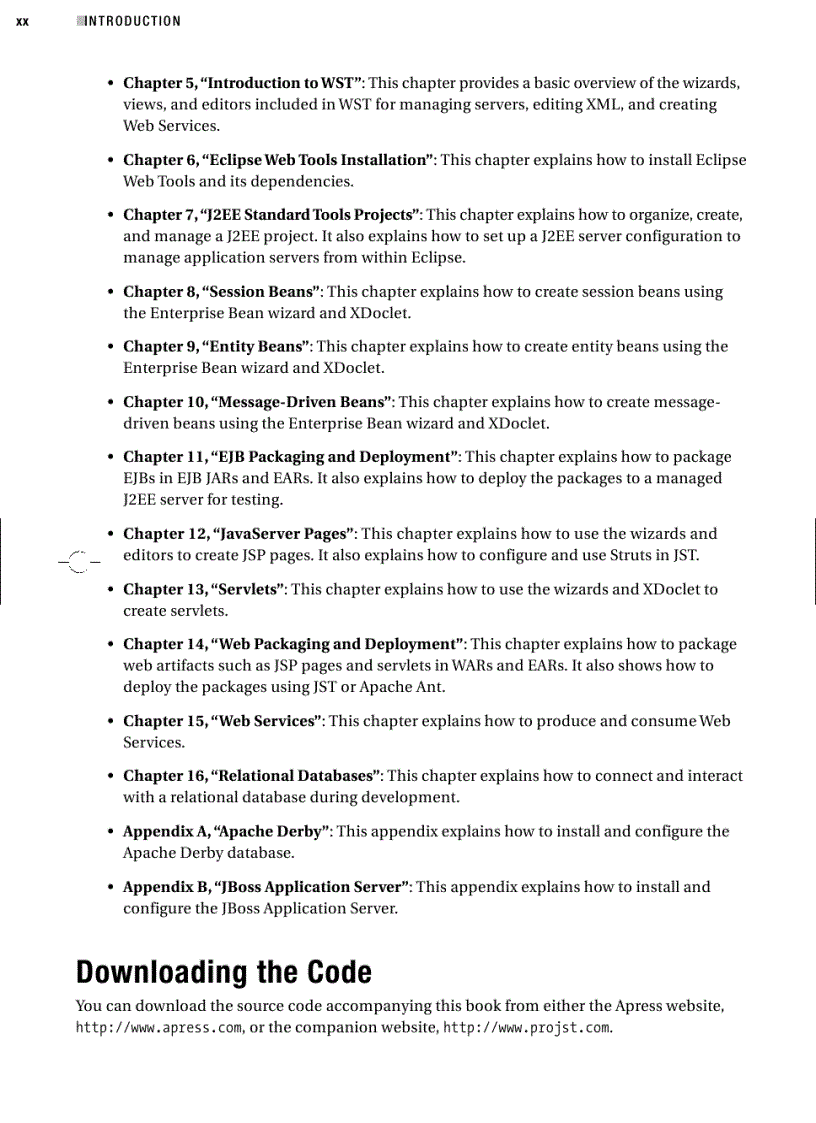 image for page Pro Eclipse JST Plug ins for J2EE Development