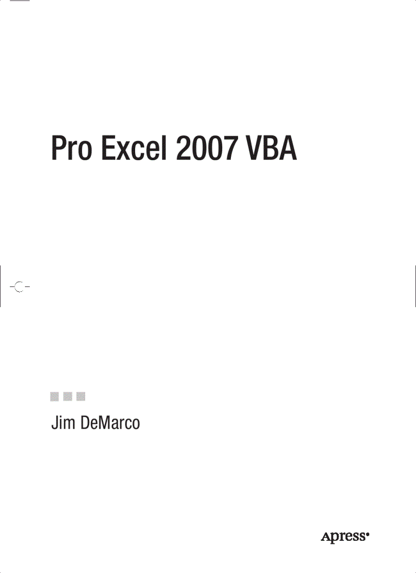 image for page Pro Excel 2007 VBA