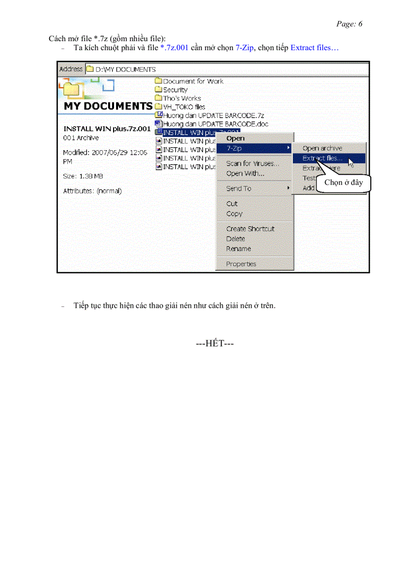 image for page HƯỚNG DẪN SỬ DỤNG CHƯƠNG TRÌNH NÉN 7Zip