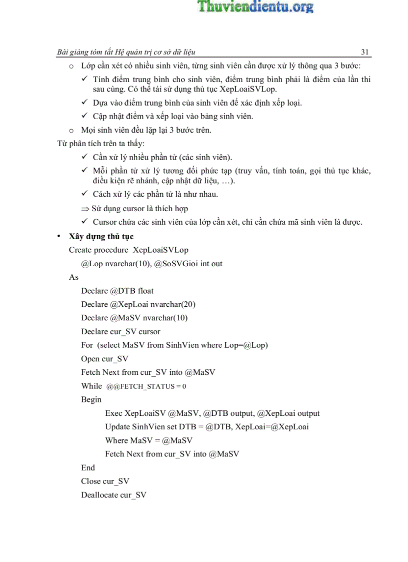 image for page Tổng quan về hệ quản trị cơ sở dữ liệu