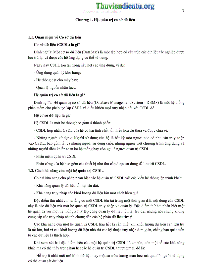 image for page Bài giảng cơ sở dữ liệu nâng cao