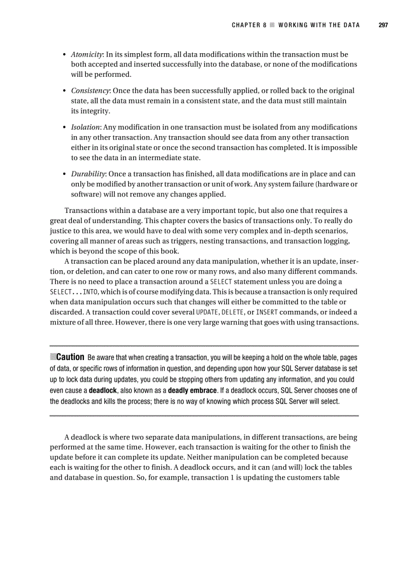 image for page Working with th e data