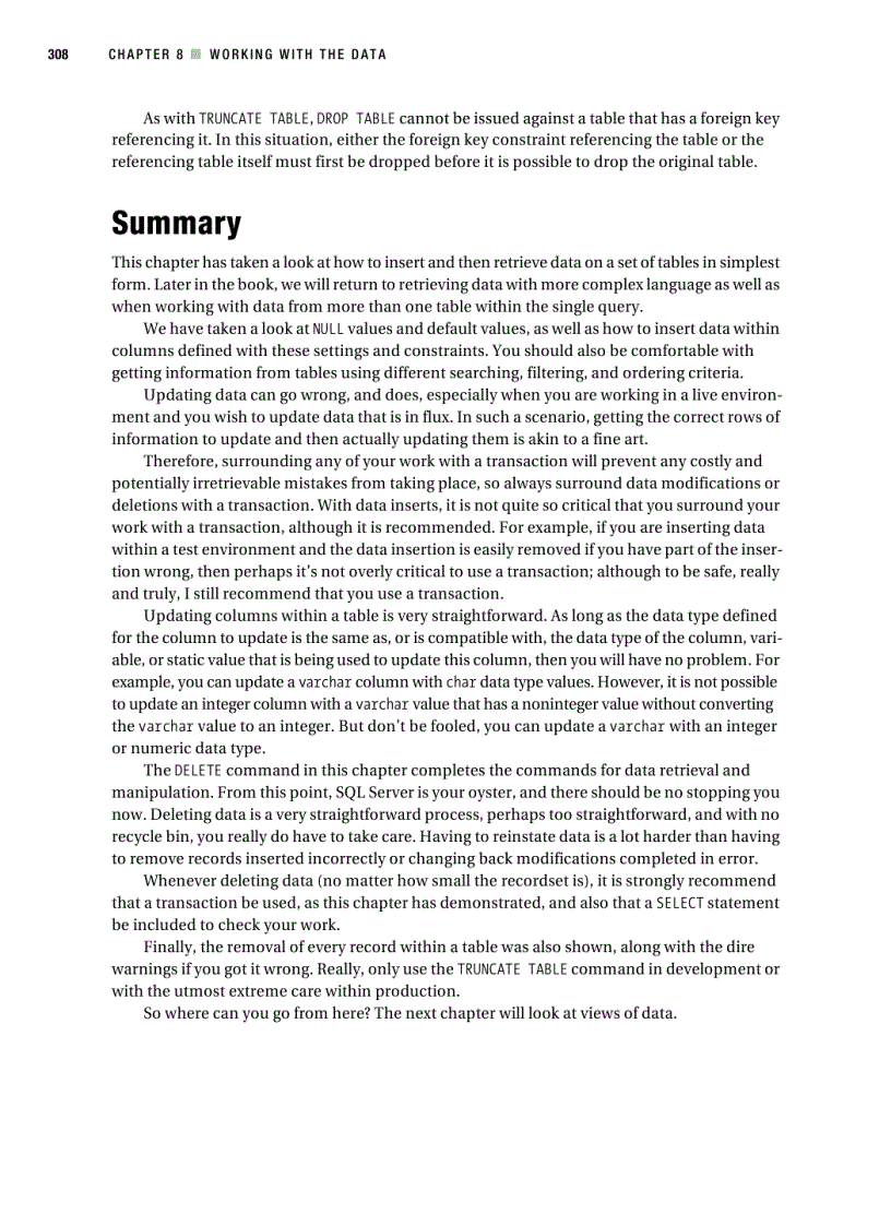 image for page Working with th e data