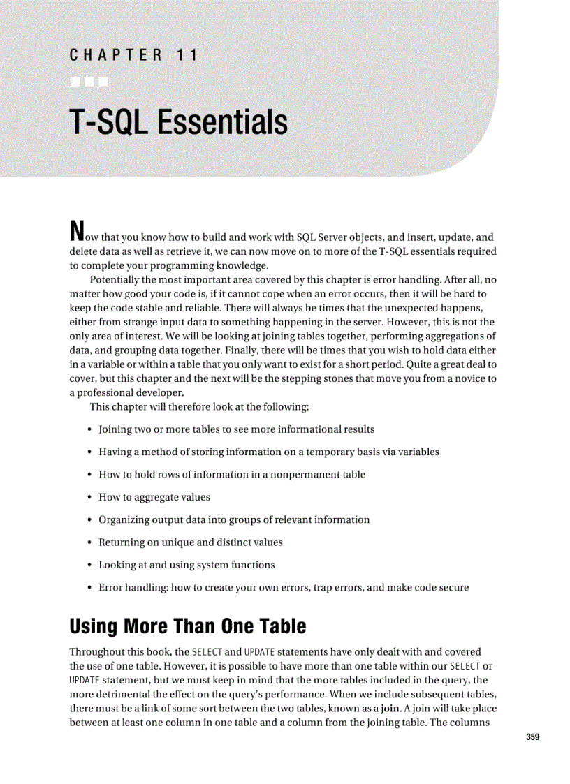 image for page Stored procedures