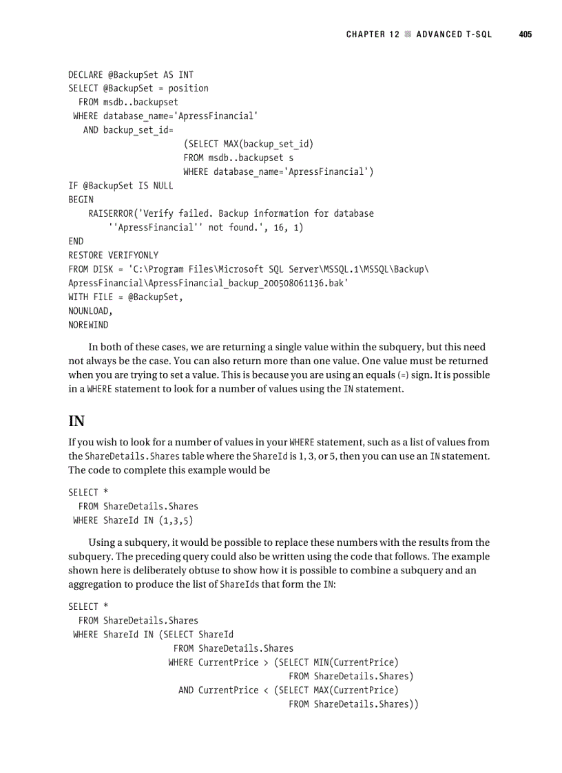 image for page T sql essentials