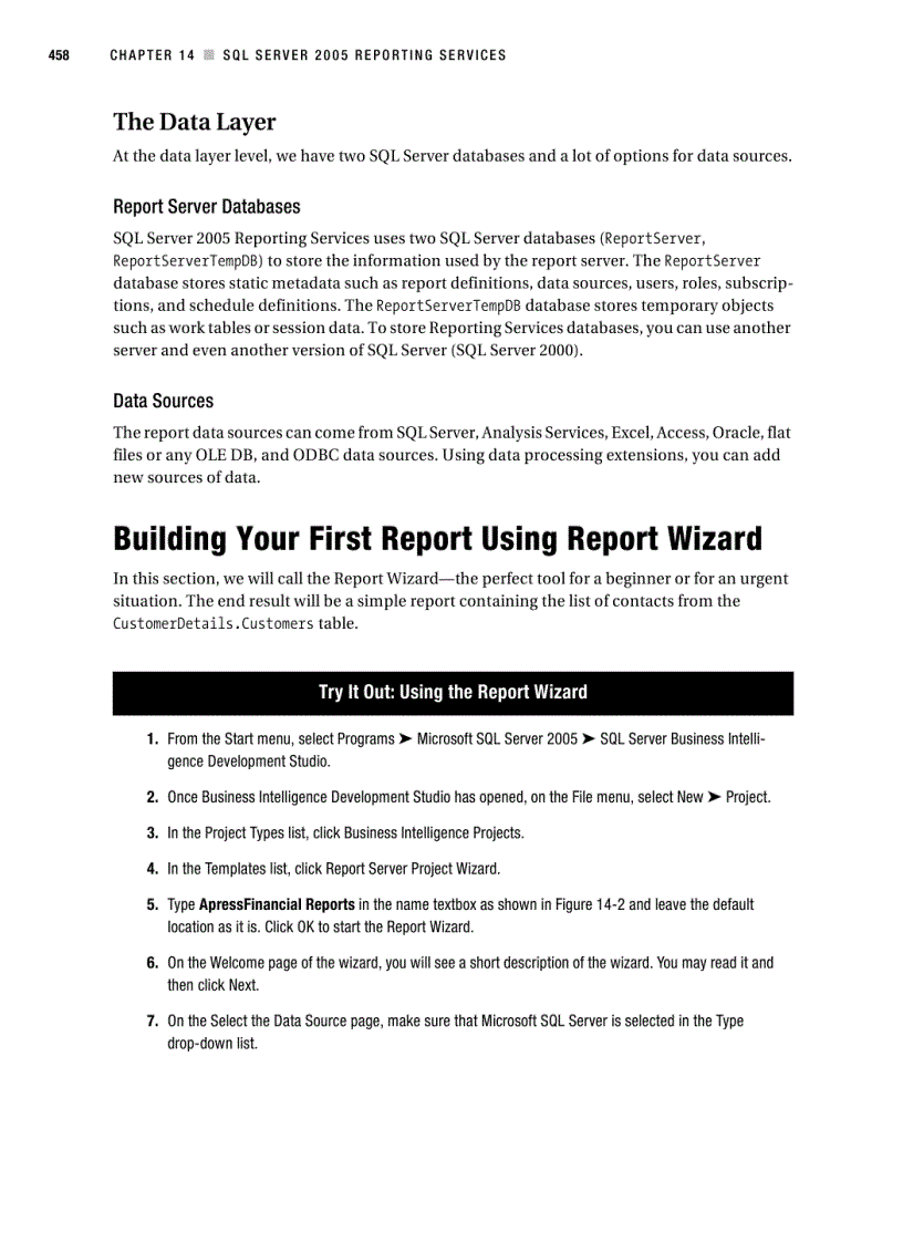 image for page Sql server 2005 reporting services