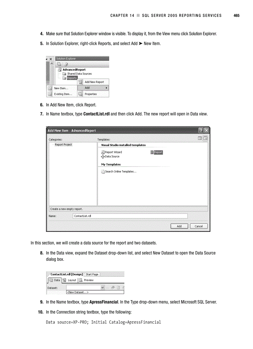 image for page Sql server 2005 reporting services