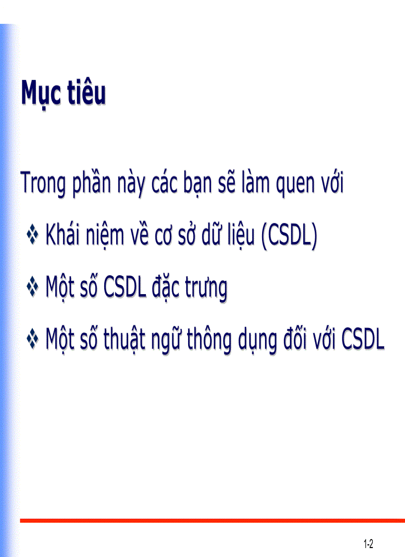 Cơ sở dữ liệu 1